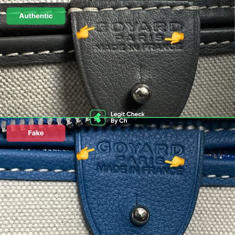 real vs fake goyard purse|real goyard bags.